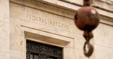 A view of the facade as construction continues on the Federal Reserve Board building in Washington, U.S., Sept. 17, 2025. (Reuters Photo)