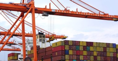 Containers are seen at the Mersin International Port, Mersin, southern Türkiye, Jan. 8, 2021. (AA Photo)