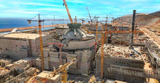 The construction site of the Akkuyu Nuclear Power Plant, Mersin, southern Türkiye, Dec. 18, 2025. (DHA Photo)