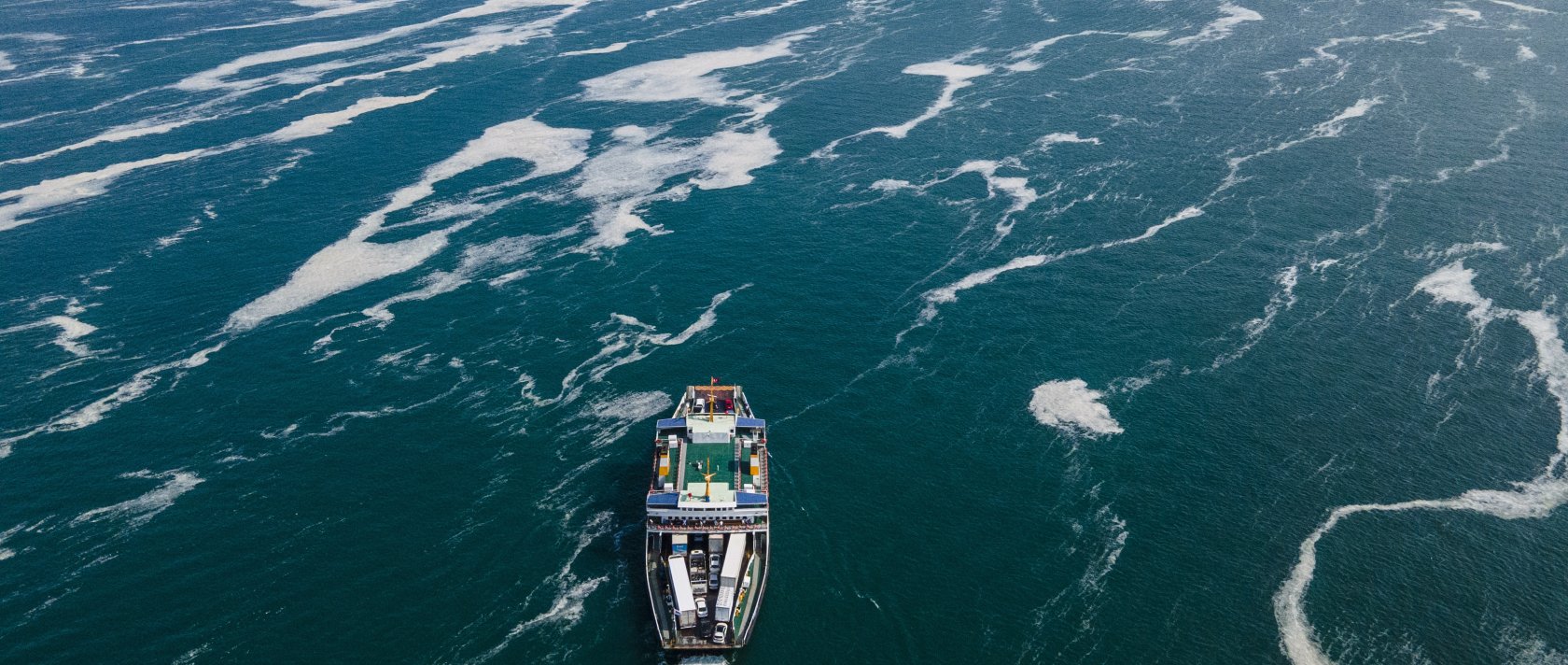 A view of a mass of sea mucilage, also known as “sea snot,” on the Kocaeli shore, Türkiye, June 12, 2021. (AP Photo)
