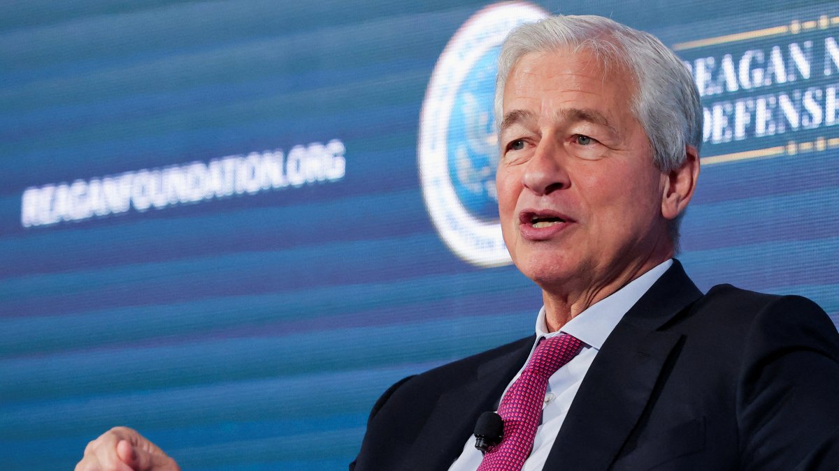Jamie Dimon, chair and CEO of JPMorganChase, speaks during the Reagan National Defense Forum at the Ronald Reagan Presidential Library, Simi Valley, California, U.S., Dec. 6, 2025. (Reuters Photo)