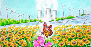 "The issue is no longer how many power plants. It is whether we can meet growing demand with a lower-carbon emission and a more resilient system." (Illustration by Erhan Yalvaç)
