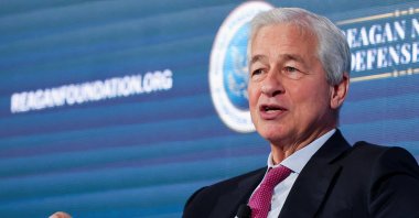 Jamie Dimon, chair and CEO of JPMorganChase, speaks during the Reagan National Defense Forum at the Ronald Reagan Presidential Library, Simi Valley, California, U.S., Dec. 6, 2025. (Reuters Photo)