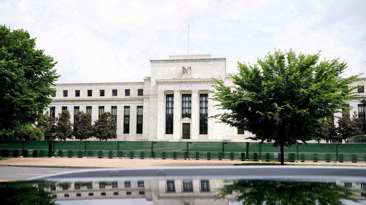 The exterior of the Marriner S. Eccles Federal Reserve Board building is seen in Washington, D.C., U.S., June 14, 2022. (Reuters File Photo)