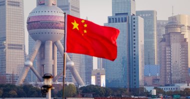 Cargo ships sail on the Huangpu River, Shanghai, China, Jan. 13, 2026. (EPA Photo)