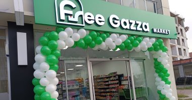 Exterior of the Free Gazza market, operating under a boycott-based retail model, Istanbul, Türkiye, Jan. 16, 2026. (Courtesy of Gazza Market)