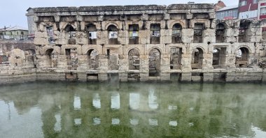 A general view of Basilica Therma Roman Bath, also known locally as the "King’s Daughter," in Yozgat, central Türkiye, Jan. 15, 2026. (AA Photo)