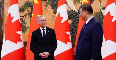 Canadian Prime Minister Mark Carney meets with Chinese President Xi Jinping at the Great Hall of the People, Beijing, China, Jan. 16, 2026. (Reuters Photo)