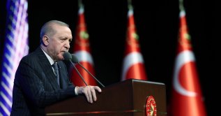 President Recep Tayyip Erdogan attends an awards ceremony in Ankara, Türkiye, Jan. 20, 2026. (DHA Photo)