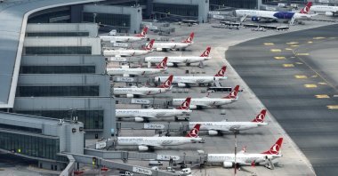 Aircraft are seen at Istanbul Airport, Istanbul, Türkiye, March 12, 2025. (Shutterstock Photo)