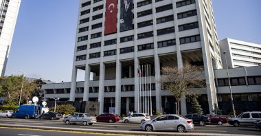 The headquarters of the Central Bank of the Republic of Türkiye, Ankara, Türkiye, Oct. 28, 2021. (AA Photo)