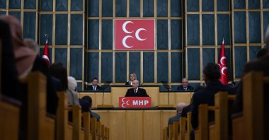 Nationalist Movement Party (MHP) leader Devlet Bahçeli speaks at the parliamentary group meeting of his party, Ankara, Türkiye, Jan. 20, 2026. (AA Photo)