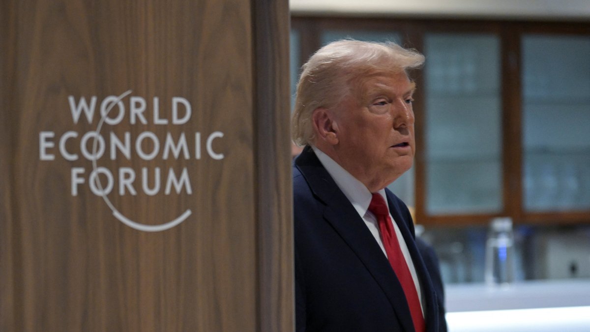 U.S. President Donald Trump attends the 56th annual World Economic Forum (WEF) in Davos, Switzerland, Jan. 21, 2026. (Reuters Photo)