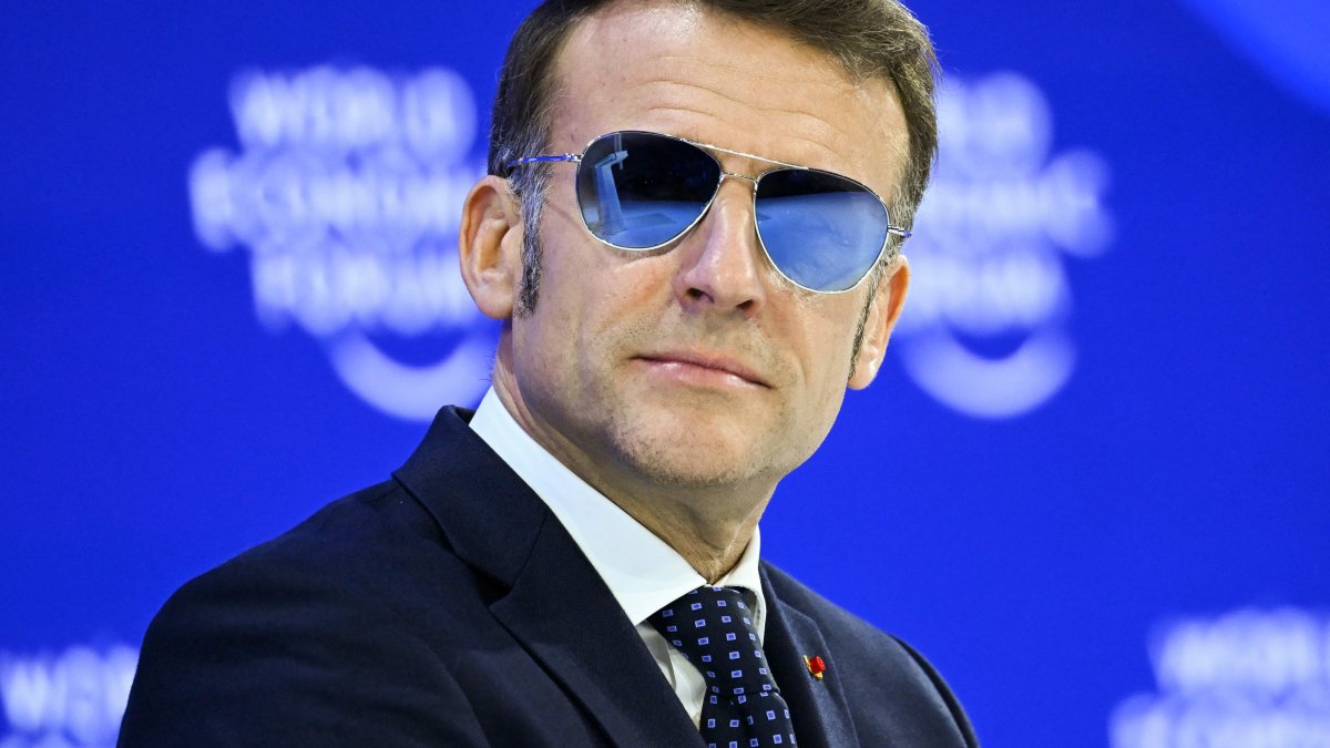 Macron’s aviator shades delight internet as leaders bicker over Greenland