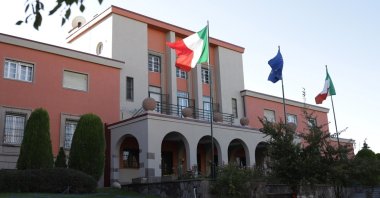 A photo of the main building of the Italian Embassy taken by Mario Magnarelli after the restoration, Ankara, Türkiye. (Courtesy of Luca Orlandi).