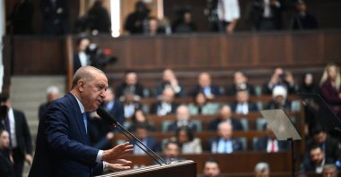 President Recep Tayyip Erdoğan speaks at the parliamentary group meeting of AK Party, Ankara, Türkiye, Jan. 21, 2026. (AA Photo)