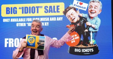 Ryanair Group CEO Michael O'Leary poses during a news conference, Dublin, Ireland, Jan. 21, 2026. (AP Photo)