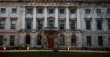A general view of the building architecture on the site of the former Royal Mint, a site favored by the Chinese authorities as a home for its new embassy, London, U.K., Dec. 6, 2024. (AFP Photo)