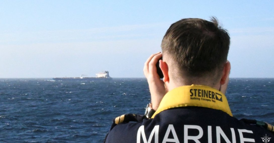 This photo, released on Jan. 22, 2026, is said to show the intervention of the French Navy on the high seas, in the Alboran Sea, on the cargo tanker Grinch, which had departed from Murmansk, Russia. (Reuters Photo)