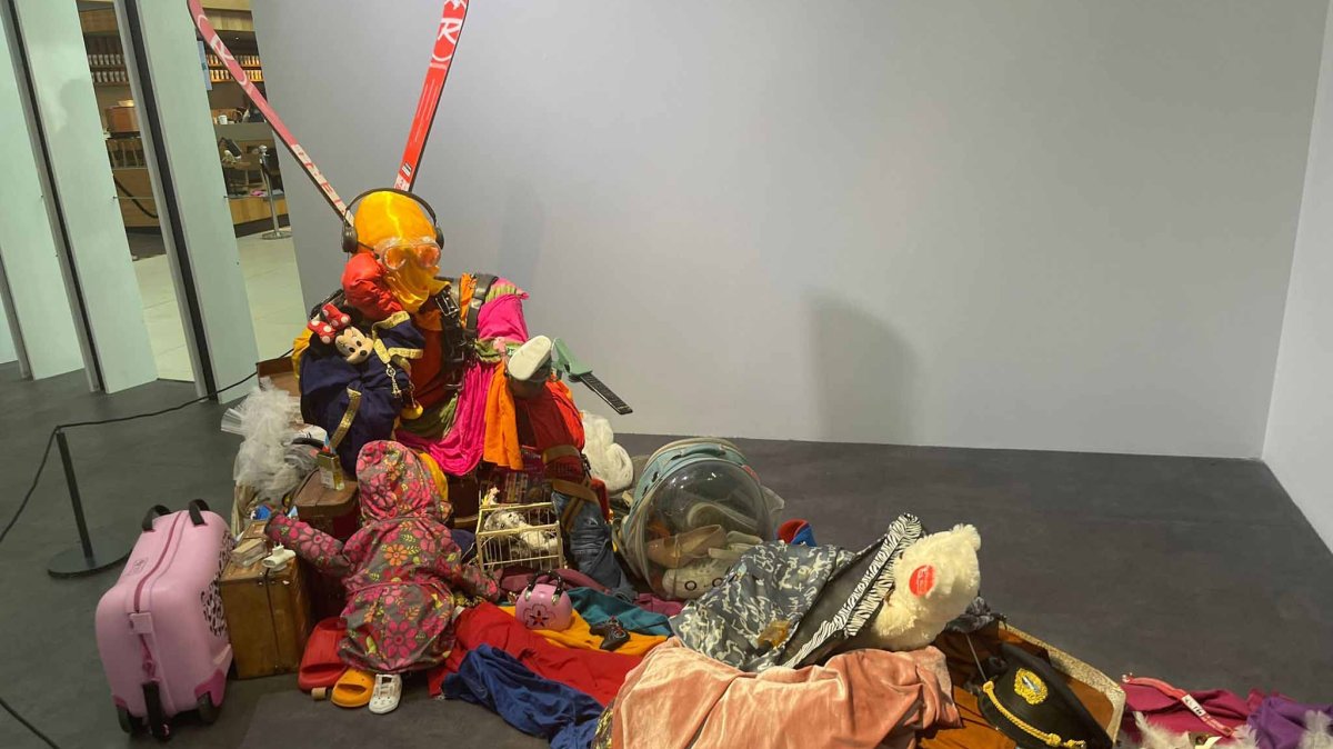 The Private Life of Objects,” an artwork by Beyazıt Öztürk from the “Things” exhibition at Istanbul Airport, Istanbul, Türkiye, Jan. 22, 2026. (DHA Photo)