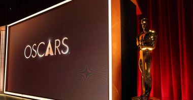 Oscar statues adorn the stage before the start of the 98th Academy Awards nominations announcement, Beverly Hills, California, U.S., Jan. 22, 2026. (AFP Photo)