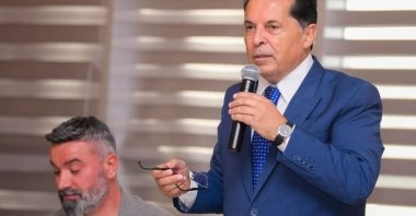 Esenyurt District Mayor Ahmet Özer speaks at an event in this undated file photo, Istanbul, Türkiye. (DHA File Photo)