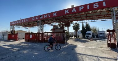 A view of the Akçakale Border Gate bordering Syria, Şanlıurfa, southeastern Türkiye, Dec. 9, 2024. (DHA Photo)