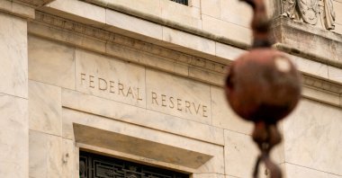 A view of the facade as construction continues on the Federal Reserve Board building, Washington, U.S., Sept. 17, 2025. (Reuters Photo)