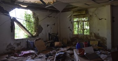 Sudan’s state radio and television headquarters stand in ruins after months of control by the Rapid Support Forces, Khartoum, Sudan, Jan. 19, 2026. (AA Photo)