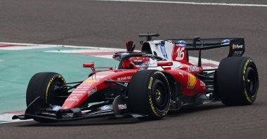 Ferrari’s Charles Leclerc drives the new SF-26 during Formula One testing at the Fiorano Circuit, Maranello, Italy, Jan. 23, 2026. (Reuters Photo)