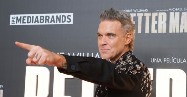 Singer Robbie Williams attends the "Better Man" premiere at the Capitol cinema, Madrid, Spain, Dec. 4, 2024. (Shutterstock Photo)