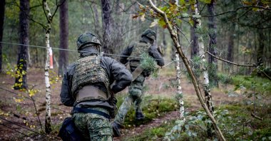 Dutch soldiers receive military training at an unidentified location, Oct. 28, 2025. (AFP File Photo)