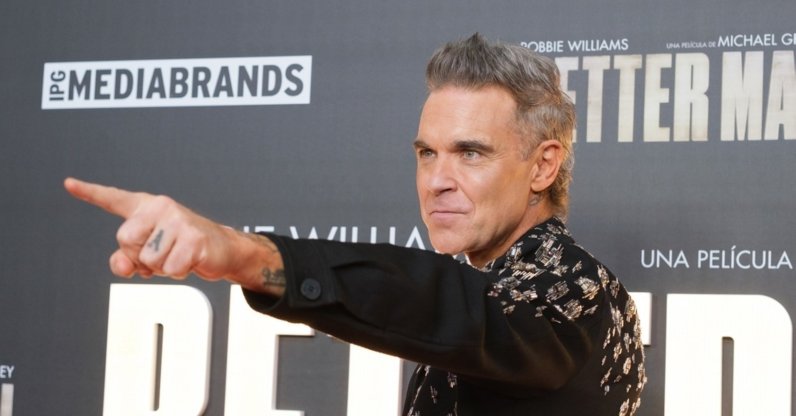 Singer Robbie Williams attends the "Better Man" premiere at the Capitol cinema, Madrid, Spain, Dec. 4, 2024. (Shutterstock Photo)