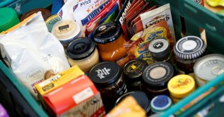 A general view of products available in the Runcorn and District Foodbank in Old Town, in Runcorn, Britain, Aug. 12, 2022. (Reuters Photo)