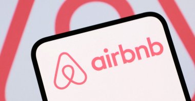 The Airbnb logo is seen in this illustration taken Aug. 5, 2025. (Reuters Photo)