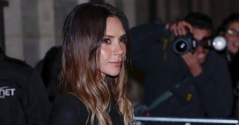British designer Victoria Beckham leaves after being awarded Knight of the Order of Arts and Letters during a ceremony at the Ministry of Culture, Paris, France, Jan. 26, 2026. (AFP Photo)