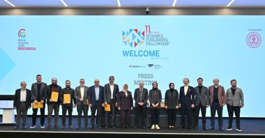The Istanbul Publishing Fellowship team gathers during the press conference, Istanbul, Türkiye, Jan. 27. 2026. (Courtesy of Istanbul Publishing Fellowship)