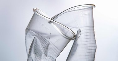 An illustration photograph shows disposable plastic cups, Paris, France, July 31, 2019. (AFP Photo)