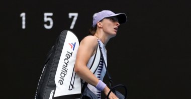 Poland's Iga Swiatek leaves the court after losing her Australian Open quarterfinal match against Kazakhstan's Elena Rybakina at Melbourne Park, Melbourne, Australia, Jan. 28, 2026. (Reuters Photo)