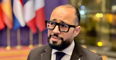 The head of the Libyan Prime Minister’s Initiatives and Strategic Projects Committee, Mustafa Al-Manea speaks to AA, Jan. 28, 2026, Tripoli. (AA Photo)