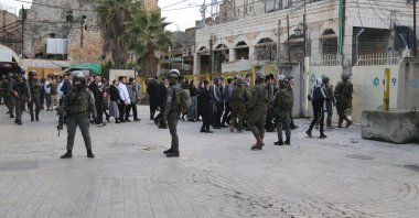 Israeli forces raid an area targeted for Israeli settlements in the occupied West Bank, Palestine, Jan. 24, 2026. (AA Photo)