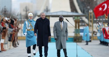 President Recep Tayyip Erdoğan welcomes Nigerian President Bola Ahmed Tinubu in an official ceremony in Ankara, Jan. 27, 2026. (AA File Photo)