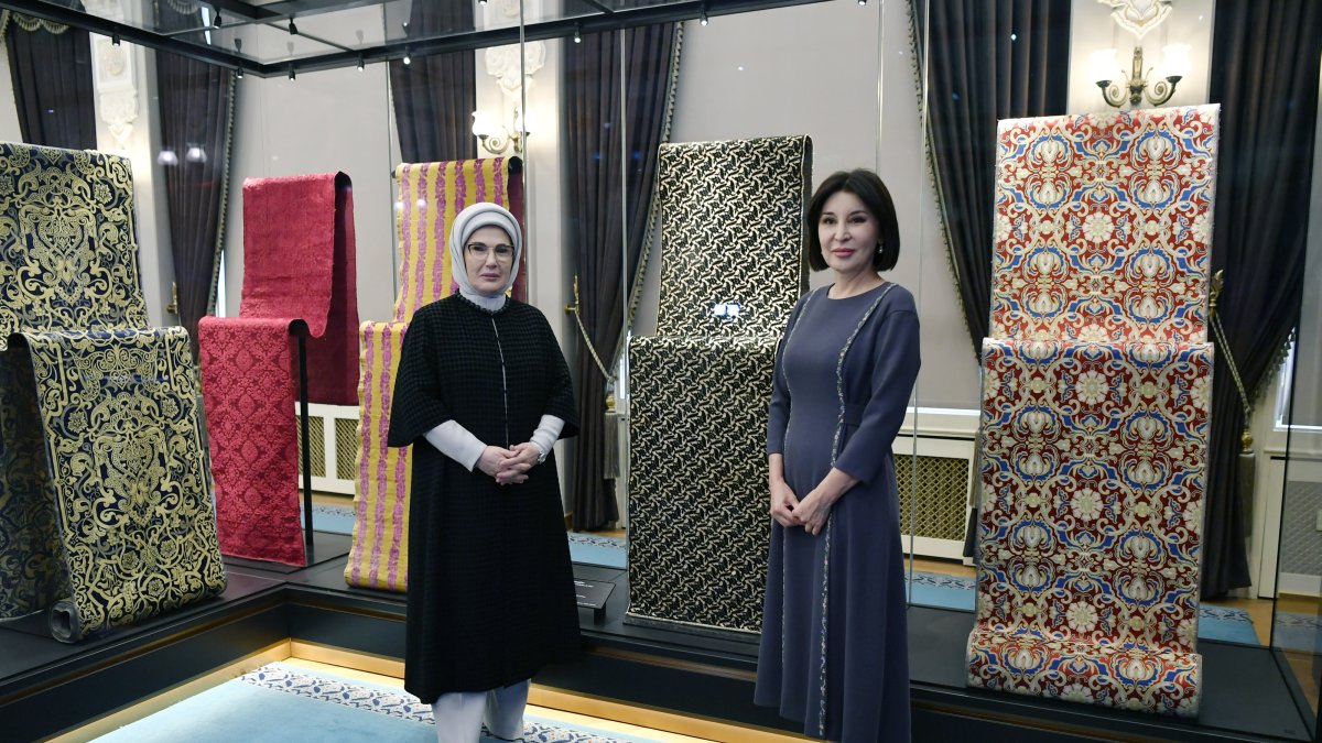 Emine Erdoğan meets Uzbekistan’s first lady during Ankara visit