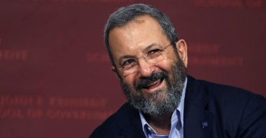 Former Israeli Prime Minister Ehud Barak smiles during a lecture at the John F. Kennedy School of Government at Harvard University in Cambridge, Massachusetts, U.S., Sept. 21, 2016. (AP Photo)