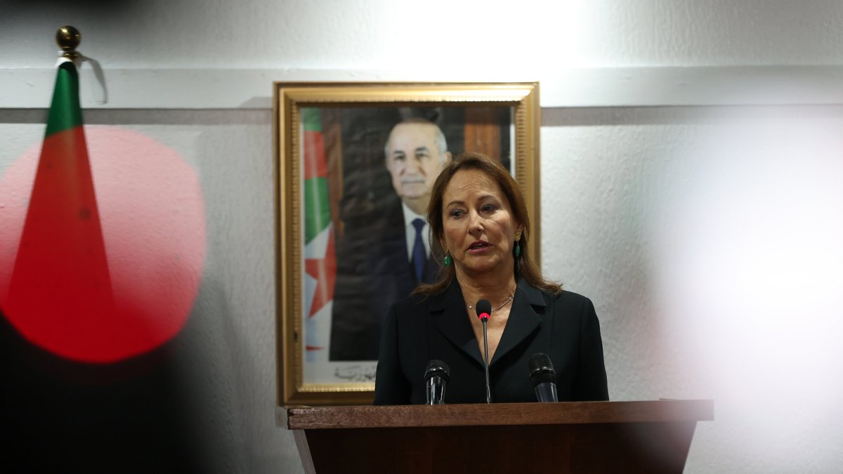 Segolene Royal, former French minister and president of the France Algeria Association, speaks during a press conference, Algiers, Algeria, Jan. 29, 2026. (EPA Photo)