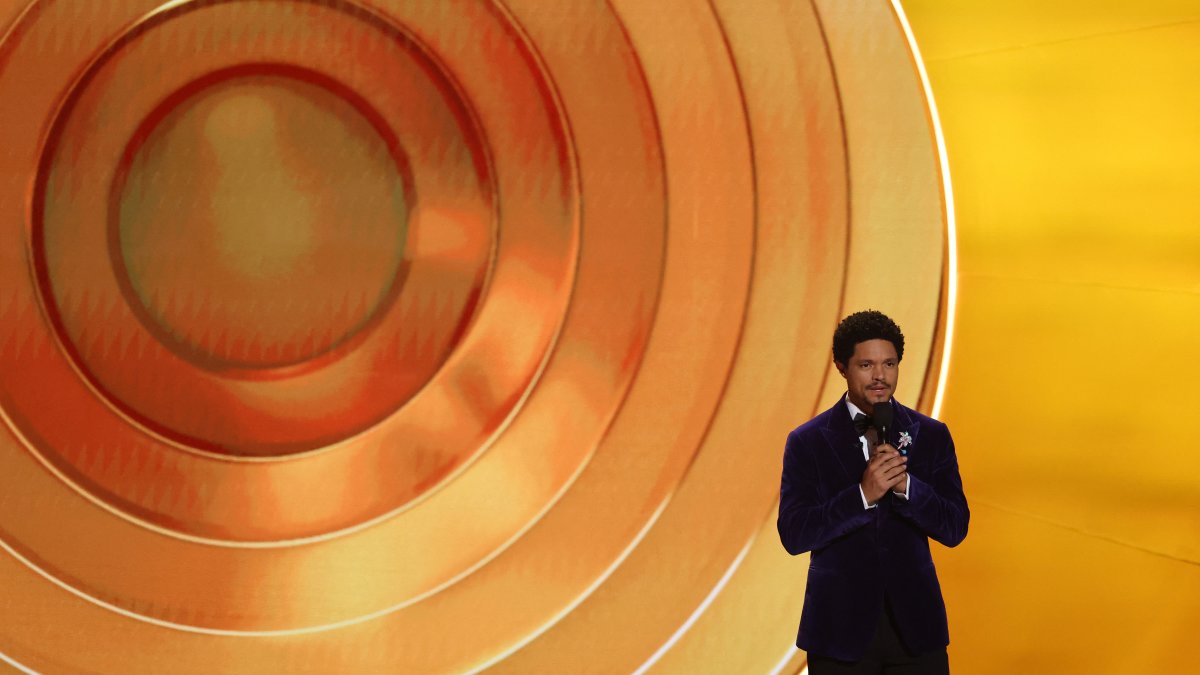 Show host Trevor Noah speaks onstage during the 68th Annual Grammy Awards in Los Angeles, California, U.S., Feb. 1, 2026. (Reuters Photo)