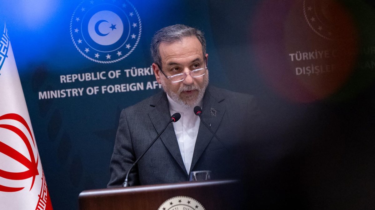 Iran's Foreign Minister Abbas Araghchi speaks during a joint press conference with his Turkish counterpart following their meeting in Istanbul, Türkiye. (AFP Photo)