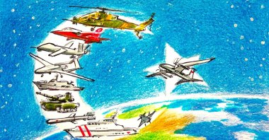 "Turkish defense industry products are currently used by nearly 111 countries worldwide." (Illustration by Erhan Yalvaç)