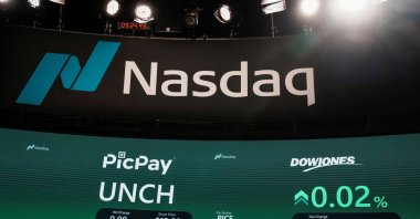 The Brazilian digital bank PicPay's logo is displayed during the opening bell on the Nasdaq stock exchange during the company’s IPO, New York City, U.S., Jan. 29, 2026. (Reuters Photo)