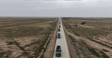 Syrian security forces enter Hassakeh, Feb. 2, 2026. (AA Photo)